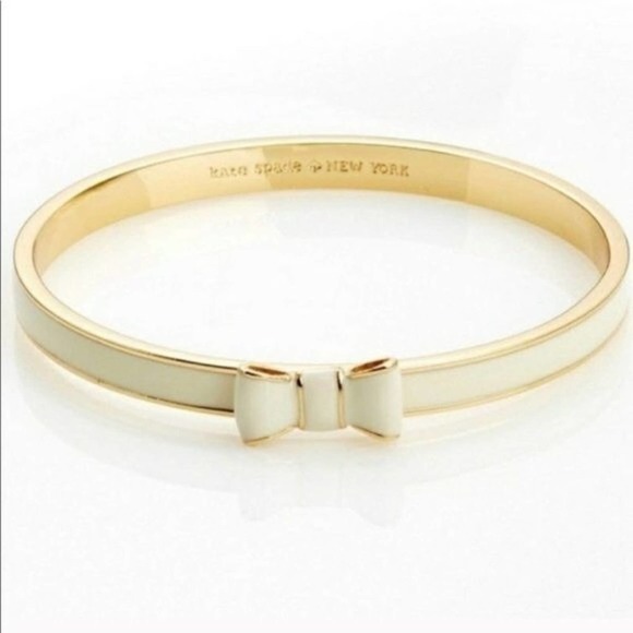 kate spade Cream and Gold Bow Bracelet - Picture 1 of 5